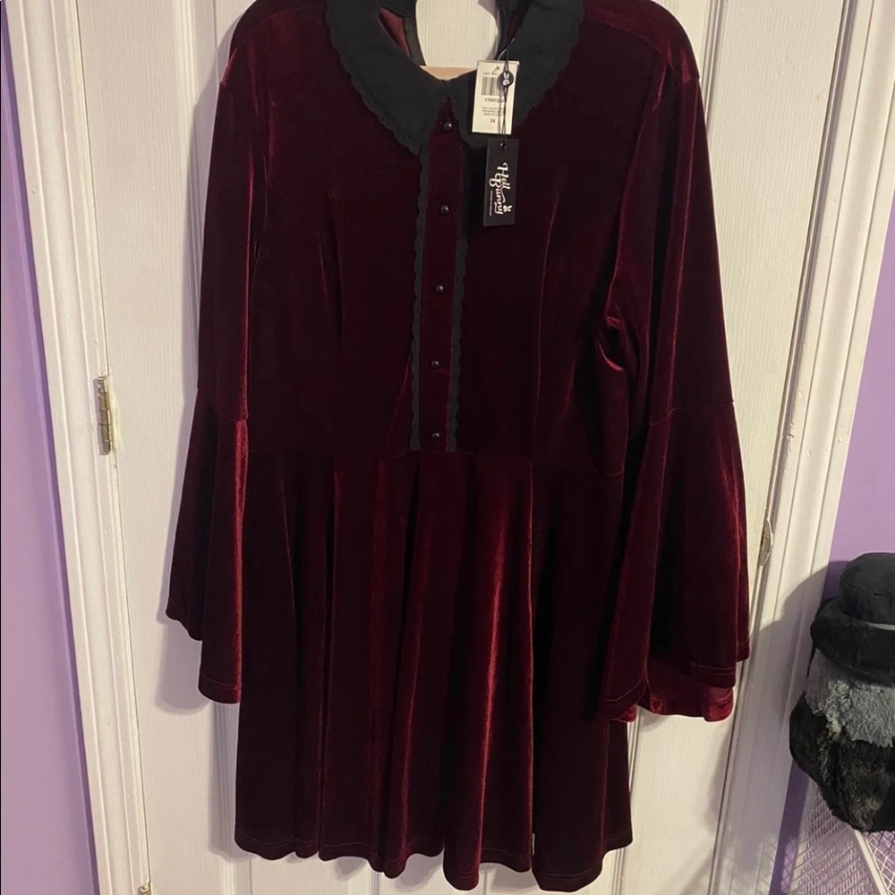 Hell bunny red velvet dress